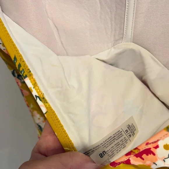Simons Floral Mustard Swimsuit - Picture 6 of 8